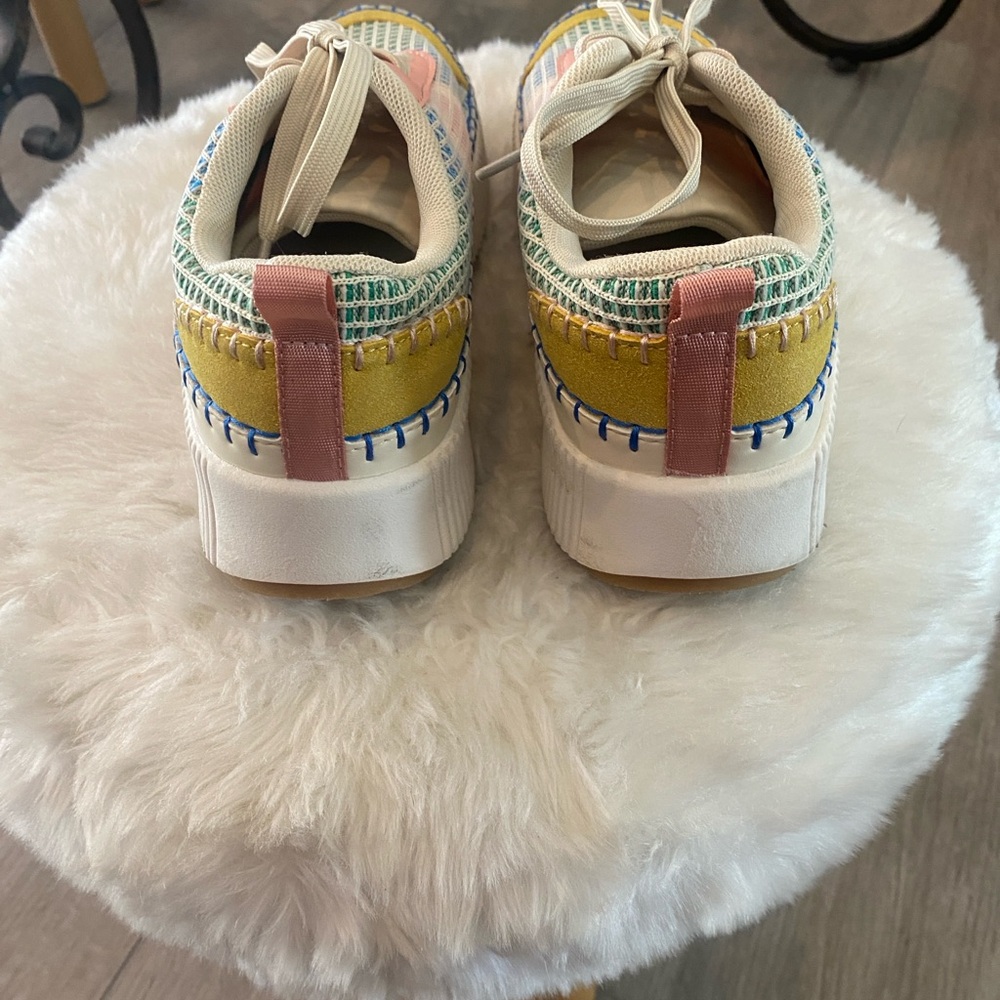 Multi Patchwork Platform Sneaker - image 5